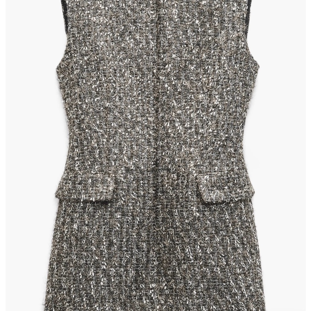 Rag & Bone Black and Gray Tweed Dress